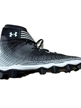 Under Armour Highlight Franchise Jr. Football Cleats - Youth Size 5Y Black White